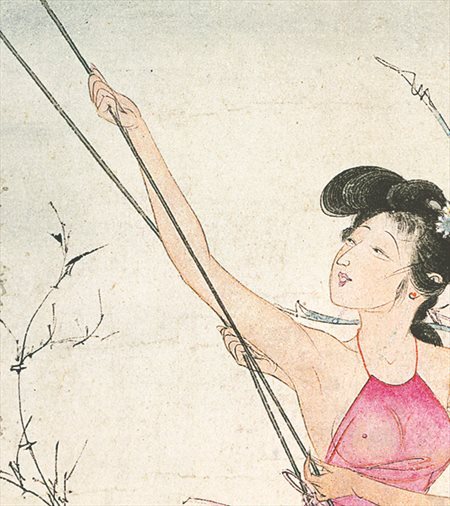 呼兰-胡也佛的仕女画和最知名的金瓶梅秘戏图